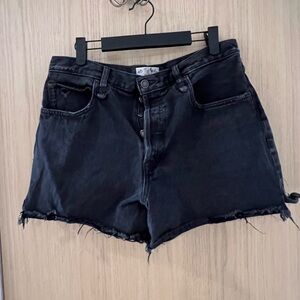 Free People Dark Denim Jean Shorts